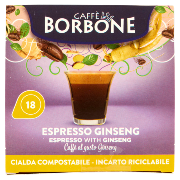 Caffè Borbone Espresso Ginseng Cialda Compostabile 18 x 7 g
