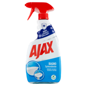 Ajax Detersivo Spray Bagno Anticalcare Superfici Brillanti 600 Ml