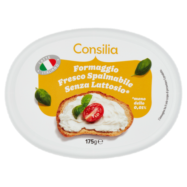 Consilia Formaggio Fresco Spalmabile Senza Lattosio 175 g