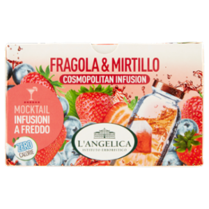 L'Angelica Mocktail Infusioni a Freddo Fragola & Mirtillo Cosmopolitan Infusion 18 Filtri 36 g