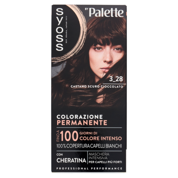 Syoss By Palette Colorazione Permanente 3_28 Castano Scuro Cioccolato