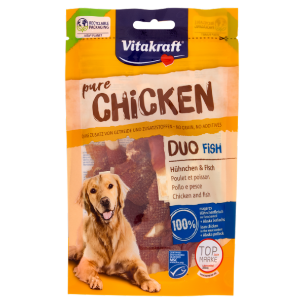 Vitakraft pure Chicken Duo Fish Pollo e pesce 80 g