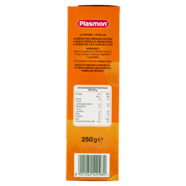 Plasmon i Fusillini Grano Duro 250 g