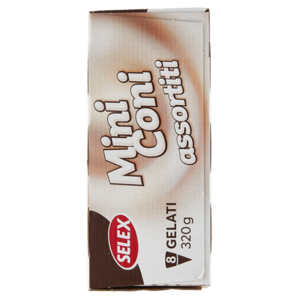 Selex 8 Miniconi di Gelato Assortiti 320 g