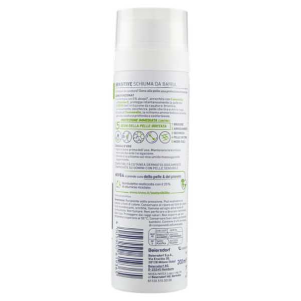 Nivea Men Sensitive Schiuma da Barba 200 ml