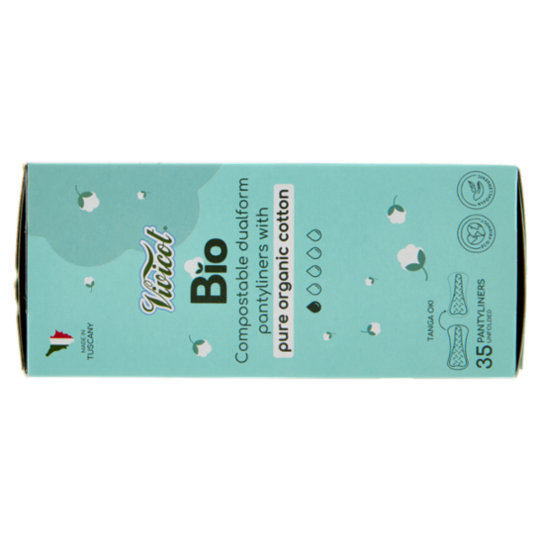 Vivicot Bio Salvaslip dualform compostabili Stesi nella Confezione 35 pz