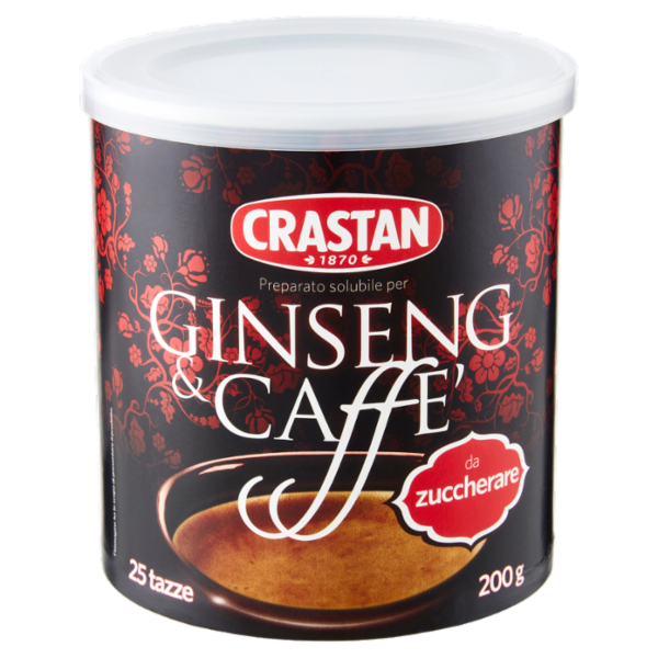 Crastan Preparato solubile per Ginseng & Caffè da zuccherare 200 g