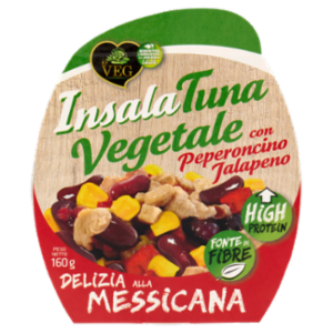 Io VEG InsalaTuna Vegetale Con Peperoncino Jalapeno Delizia Alla Messicana 160 g
