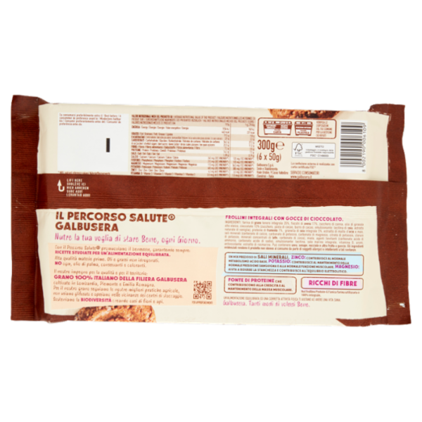 Galbusera Protein-G con Fiocchi di Avena, Granella di Soia e Cioccolato 6 x 50 g