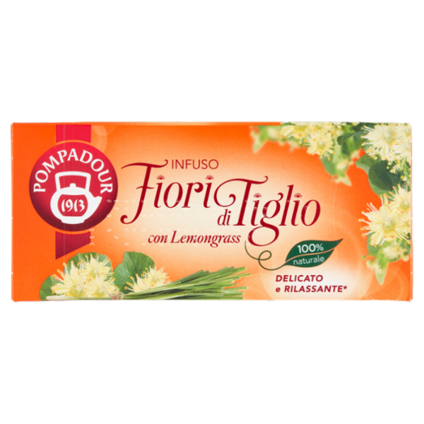 Pompadour Infuso Fiori di Tiglio con Lemongrass bustine 20 x 1,75 g
