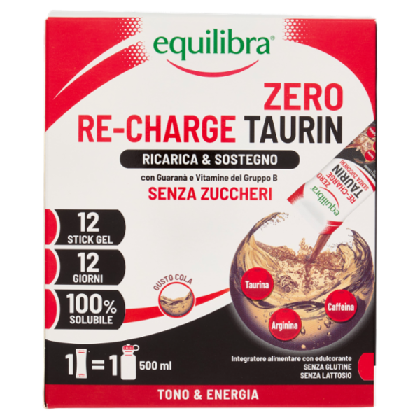 equilibra Re-Charge Taurin Zero 12 x 30 ml