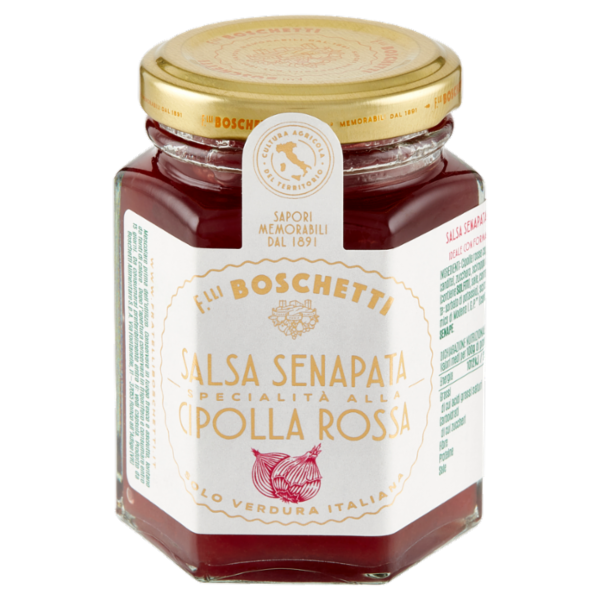 F.lli Boschetti Salsa Senapata Specialità alla Cipolla Rossa 130 g