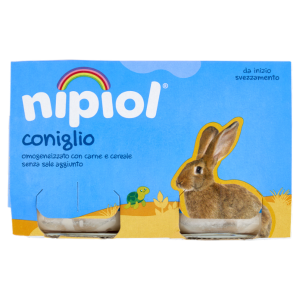 nipiol coniglio omogeneizzato con carne e cereale 2 x 120 g