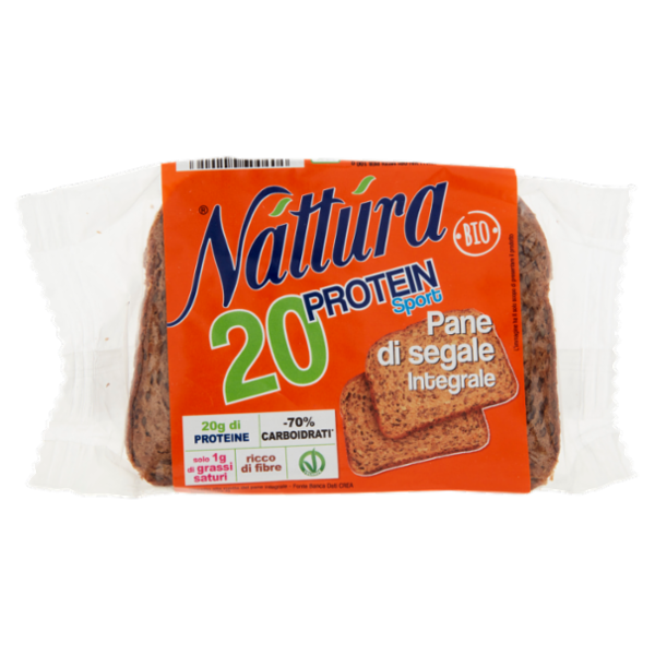Náttúra 20 Protein Sport Pane di segale Integrale Bio 250 g