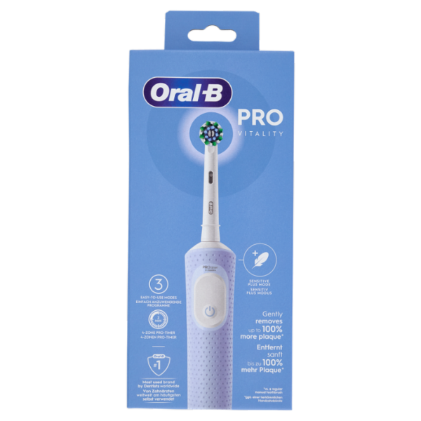 Oral-B Spazzolino Elettrico Denti Ricaricabile Pro Vitality Lilla