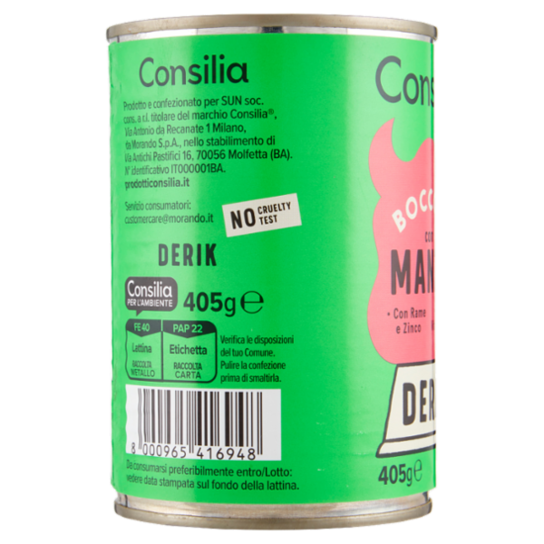 Consilia Derik Bocconi per Cane con Manzo 405 g