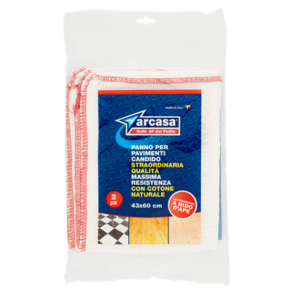 arcasa Panno per Pavimenti Candido 43x60 cm 2 pz