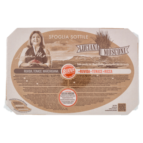 Luciana Mosconi Pasta all'Uovo con Spinaci Paglia e Fieno delicate 250 g