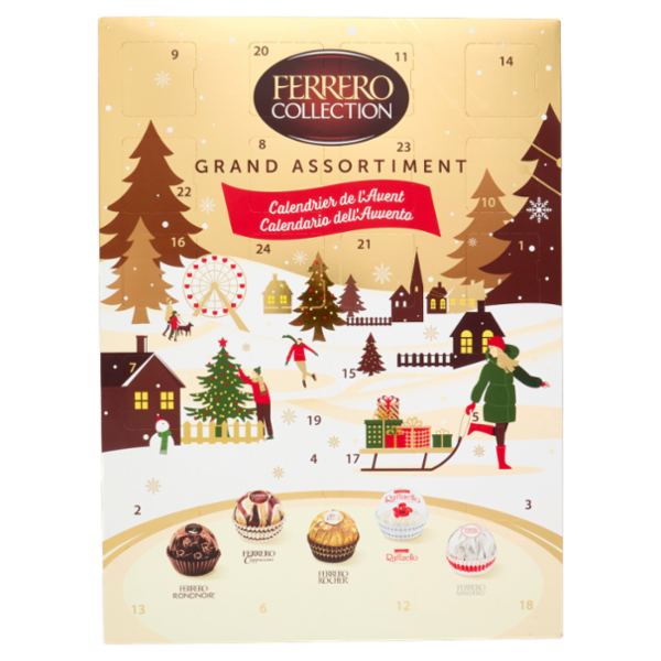 Ferrero Collection Grand Assortiment Calendario dell'Avvento 24 pezzi 250 g