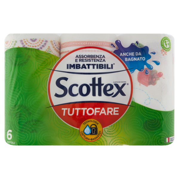Scottex Carta da Cucina Tuttofare 6 pz