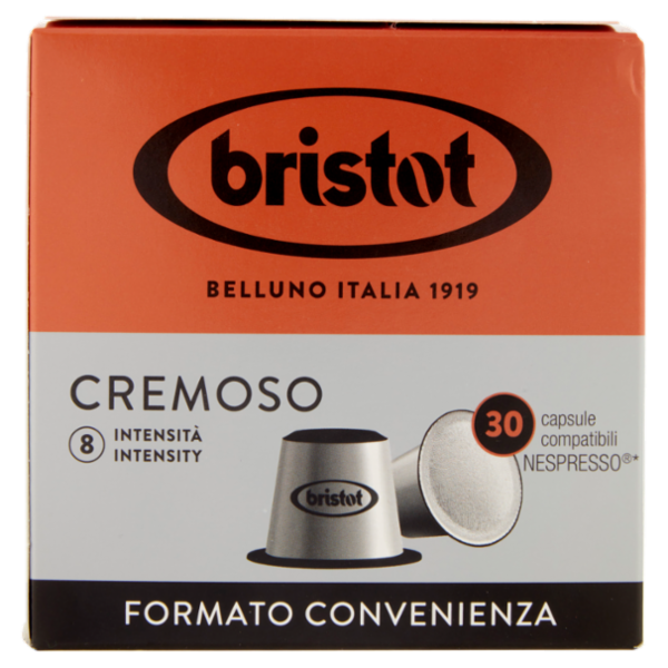 bristot Cremoso 30 capsule compatibili Nespresso* 165 g