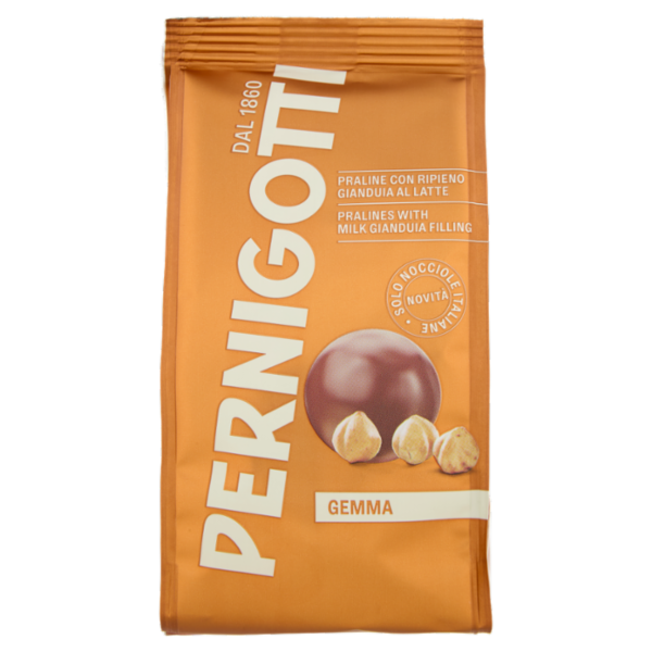 Pernigotti Gemma Praline con Ripieno Gianduia al Latte 140 g