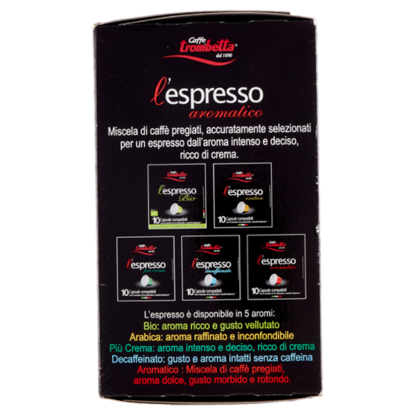 Caffè trombetta l'espresso aromatico 10 Capsule compatibili Nespresso* 55 g