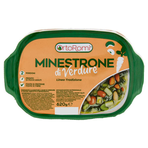 OrtoRomi Linea Tradizione Minestrone di Verdure 620 g
