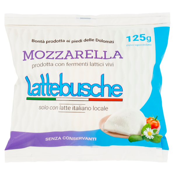 lattebusche Mozzarella 125 g