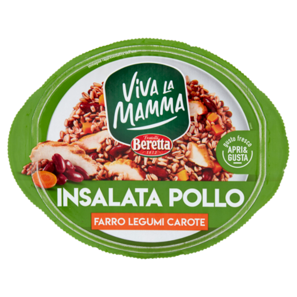 Viva La Mamma Insalata Pollo Farro Legumi Carote 220 g