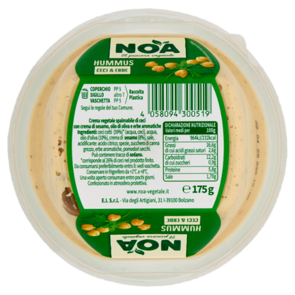 Noa Hummus Ceci & Erbe 175 g