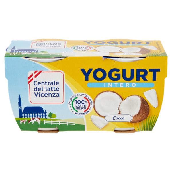 Centrale del latte Vicenza Yogurt Intero Cocco 2 x 125 g