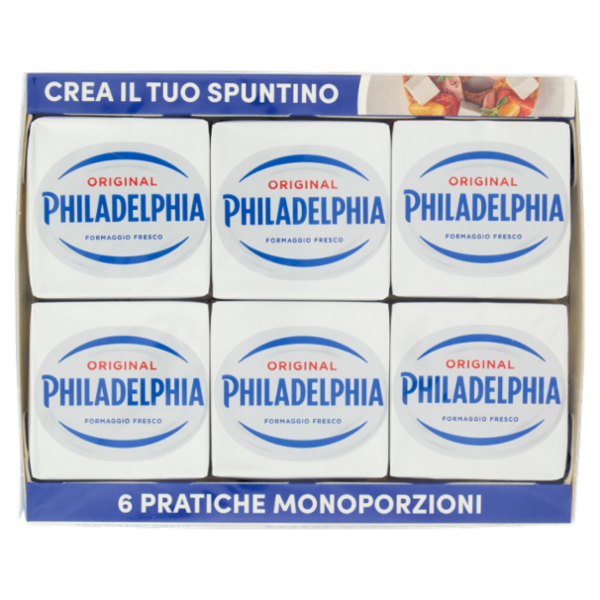 Philadelphia Original Formaggio Fresco Spalmabile - 6 x 25g