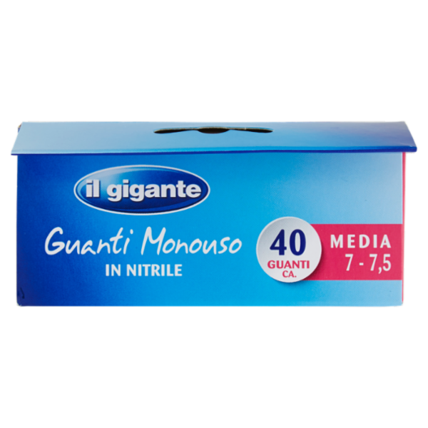 IL GIGANTE Guanti Monouso in Nitrile Media 7 - 7,5 40 Guanti