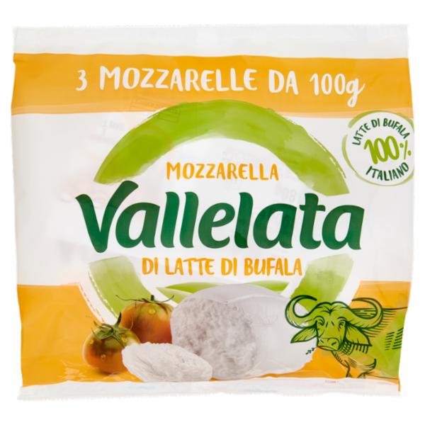 Vallelata Mozzarella di Latte di Bufala 3 x 100 g
