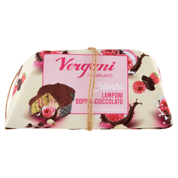 Vergani Colomba Lamponi Doppio Cioccolato 750 g