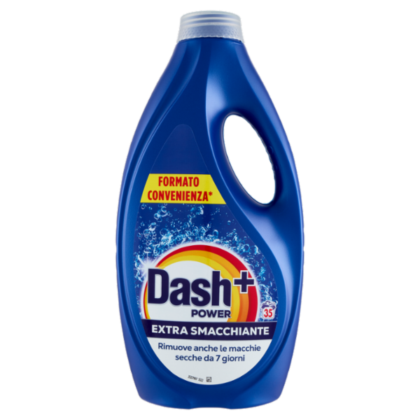 Dash Power Detersivo Liquido Lavatrice, Azione Extra-Smacchiante, 35 Lavaggi 1575 ml