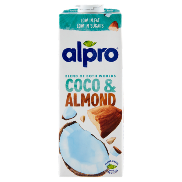 Alpro Classico Cocco e Mandorla, Bevanda 100% Vegetale, Basso in grassi, Senza Lattosio, 1l