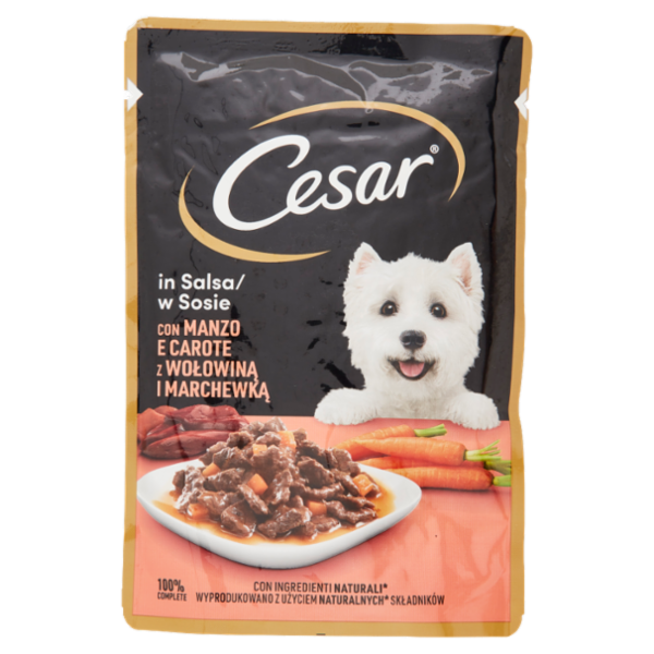 Cesar con Manzo e Carote in Salsa 100 g