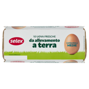 Selex 10 Uova Fresche Medie Da Allevamento a Terra Categoria A