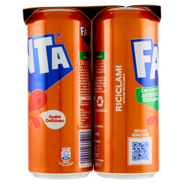 Fanta Orange Sleek 6 x 33 cl