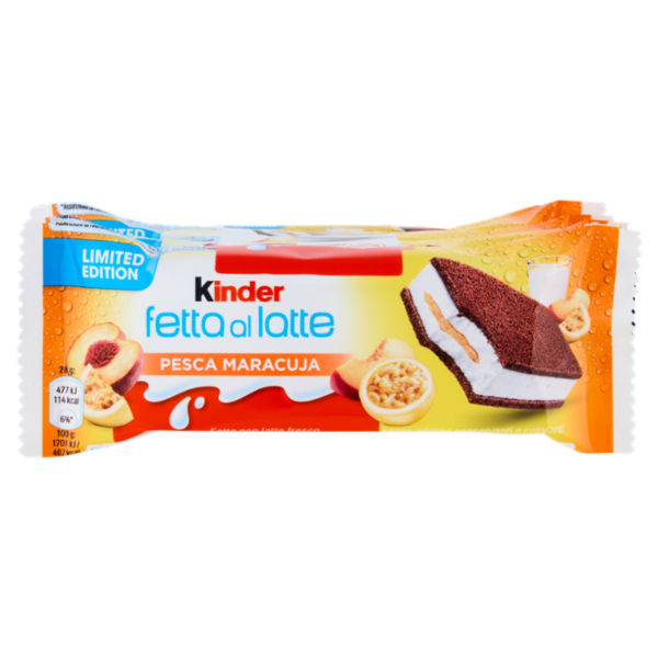 Kinder fetta al latte Pesca Maracuja 5 x 28 g