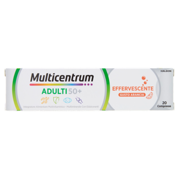 Multicentrum Adulti 50+ integratore multivitaminico con vitamina C e zinco eff. 50+ 20 cpr 90 g