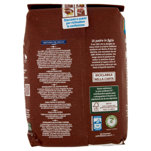 De Cecco Integrale Farfalle n° 93 500 g