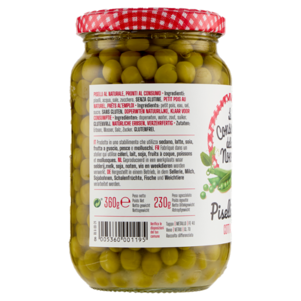 Le Conserve della Nonna Piselli Fini Cotti al Naturale 360 g