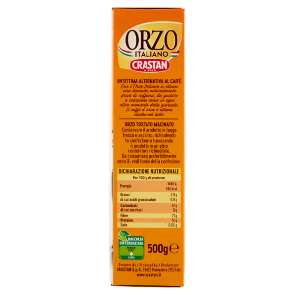 Crastan Orzo Italiano Macinato per Moka 500 g