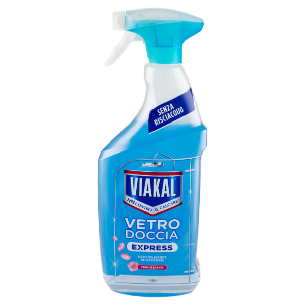Viakal Vetro Doccia Express Fiori Eleganti 720 ml