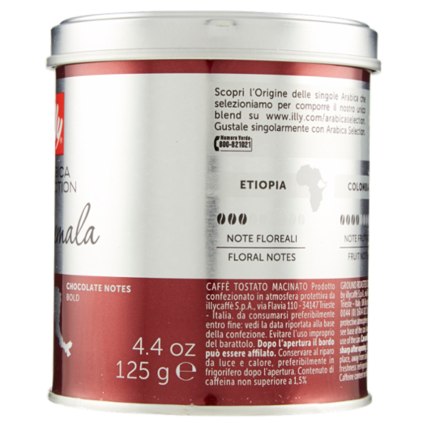 illy Arabica Selection Guatemale Caffè Macinato 125 g
