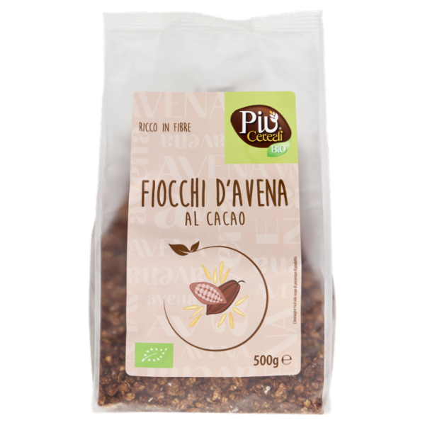 Più Cereali Bio Fiocchi d'Avena al Cacao 500 g