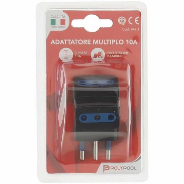 Poly Pool Adattatore 3 Prese 10A N447.1